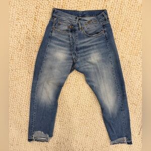 R13 Women's crossover Blue Jeans